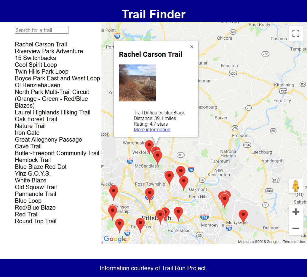 Trail Finder App